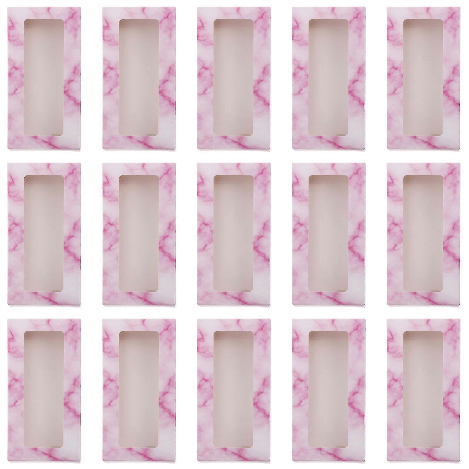 40pcs Chic Delicate Glitter Paper Lash Boxes Eyelash Boxes Empty Eyelash Organizers