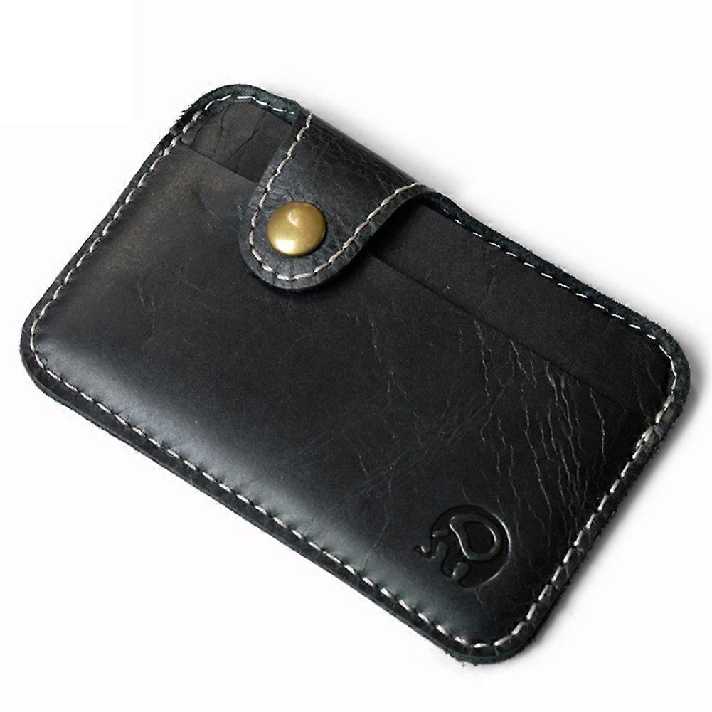 Retro Leather Credit Business Mini Card Wallet 2022 Convenient Man Women Smart Wallet Business Card Holder Cash Wallet Card Case