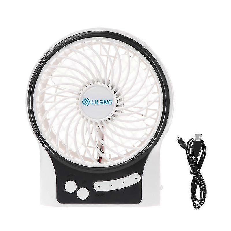 Rechargeable Portable Fan, Battery Operated Or Usb Powered Fan, Handheld Fan With Internal And Side Led Light, Personal Cooling For Traveling