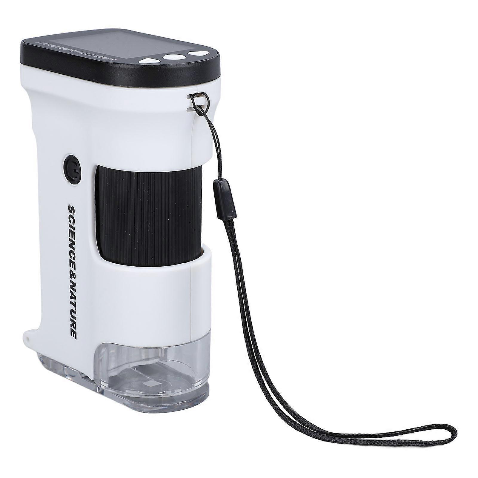 2.0 Inch Microscope for Kids with LED Lighted 800X HD 1080P 960 X 240 Portable Pocket Microscope for Science Lab Education