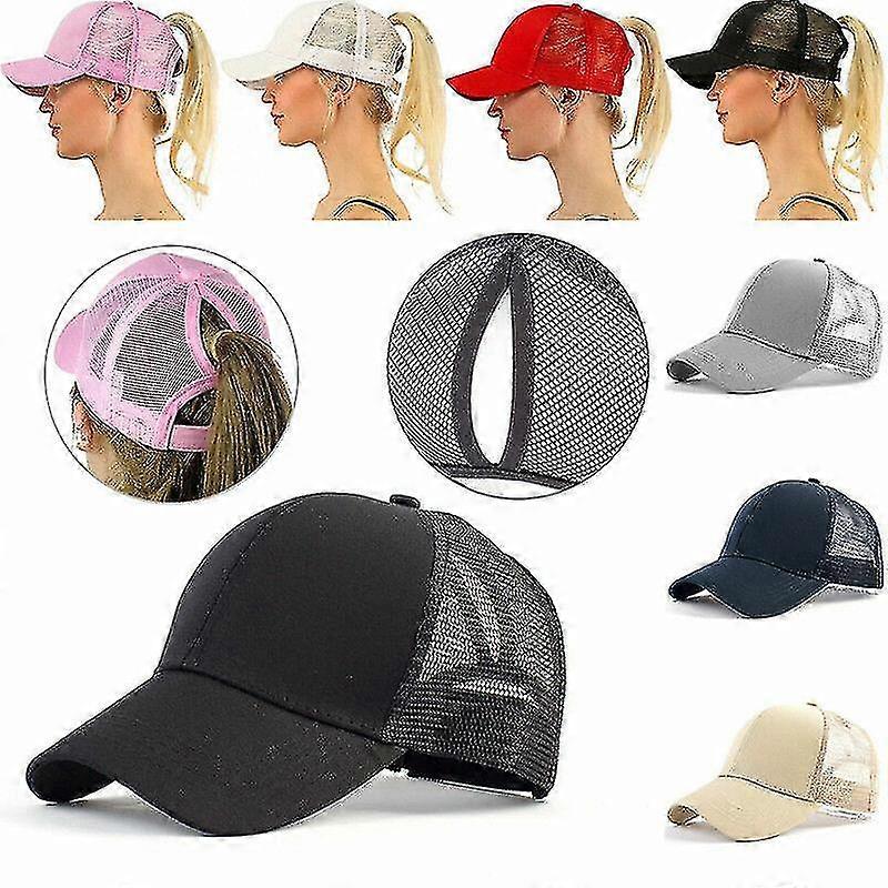 Plain Trucker Cap Hat Unisex Adjustable Mesh Baseball Promotional Various Colors