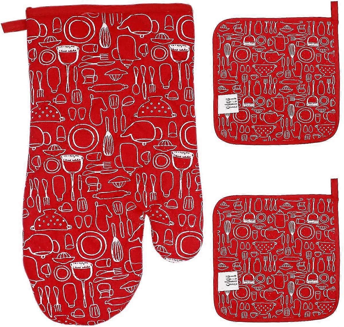 Baking Gloves, Oven Gloves, Heat-resistant Suitable For Cooking