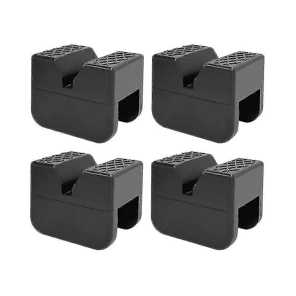 Jacks Stand Pads, Universal Rubber Jacks Pad Adapter, Rail Pinch Welds Protector, 4 Pack