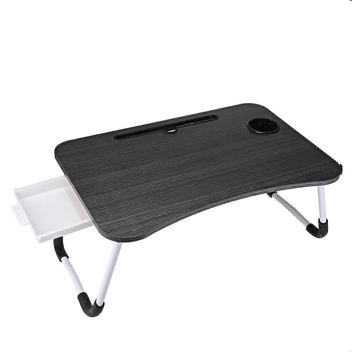 Laptop Table Stand With Small Drawer Portable Folding Desk Notebook Table Stand
