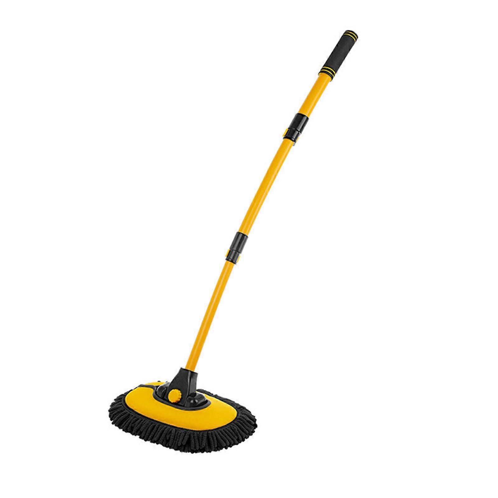 Car Wash Brush Mop Kit with Extension Long Handle Scratch Free Rotatable Wide Applicability Retractable Car Window Cleaning Mop