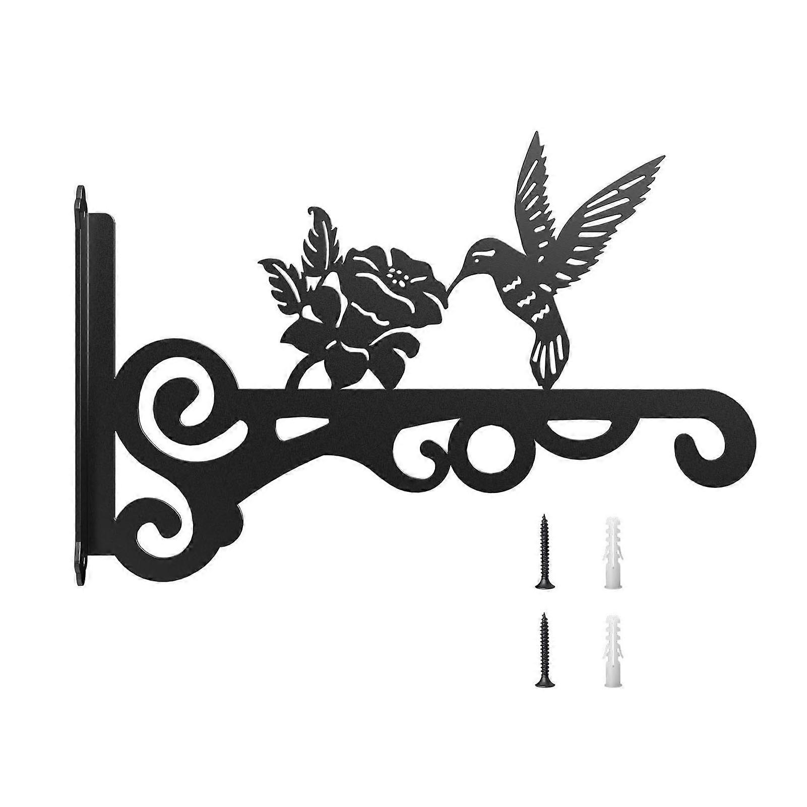 Hanging Plants Bracket Wall Planter Hook with Screws Stable Structure Rust-Proof Easy to Install Bird Feeders Wind Chimes Hanging Hook