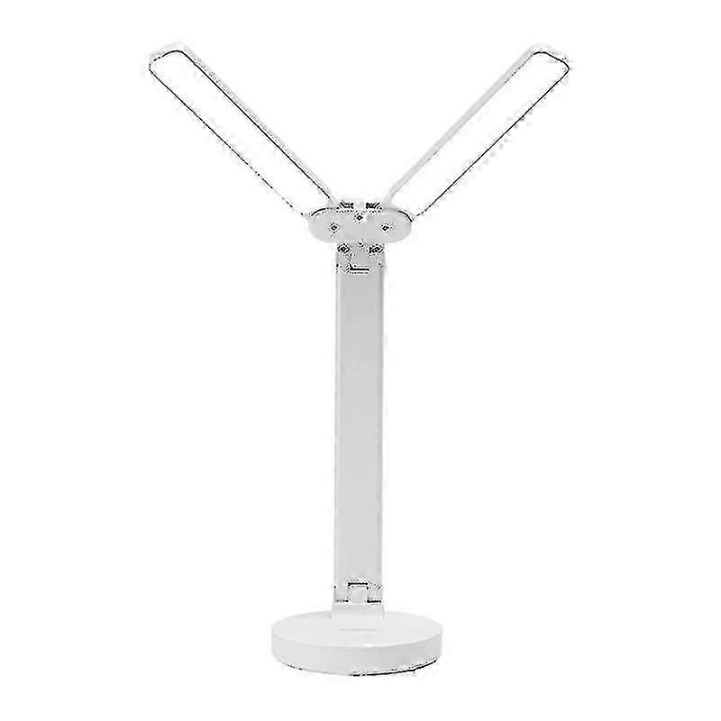 Lampe de lecture rechargeable à deux têtes - Commande tactile - Réglable 3 vitesses - Pliable