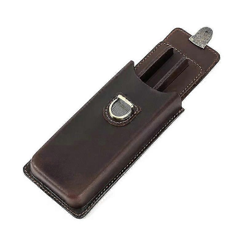 Handgemachtes echtes Leder Füllfederhalter Etui Füllfederhalter Bleistift Organizer Büro Schule Schreibwaren Zubehör 3 Schlitze