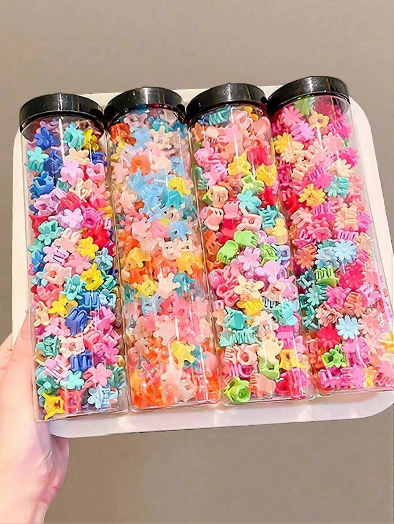 80 قطعة مخالب شعر صغيرة من برميل ، إكسسوارات شعر بسيطة ولطيفة ، مناسبة للتسوق ، المواعدة ، الحفلات ، النمط العشوائي ، عيد الحب الدوبامين