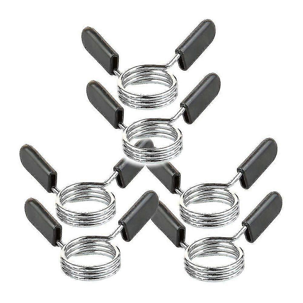 6 Pieces Dumbbell Bar Spring Lock, Dumbbell Attachment (30 Mm)