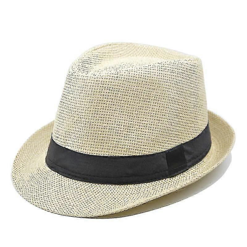Homens e mulheres Fedora Hat Summer Beach Hat Jazz Hat Sun Hat