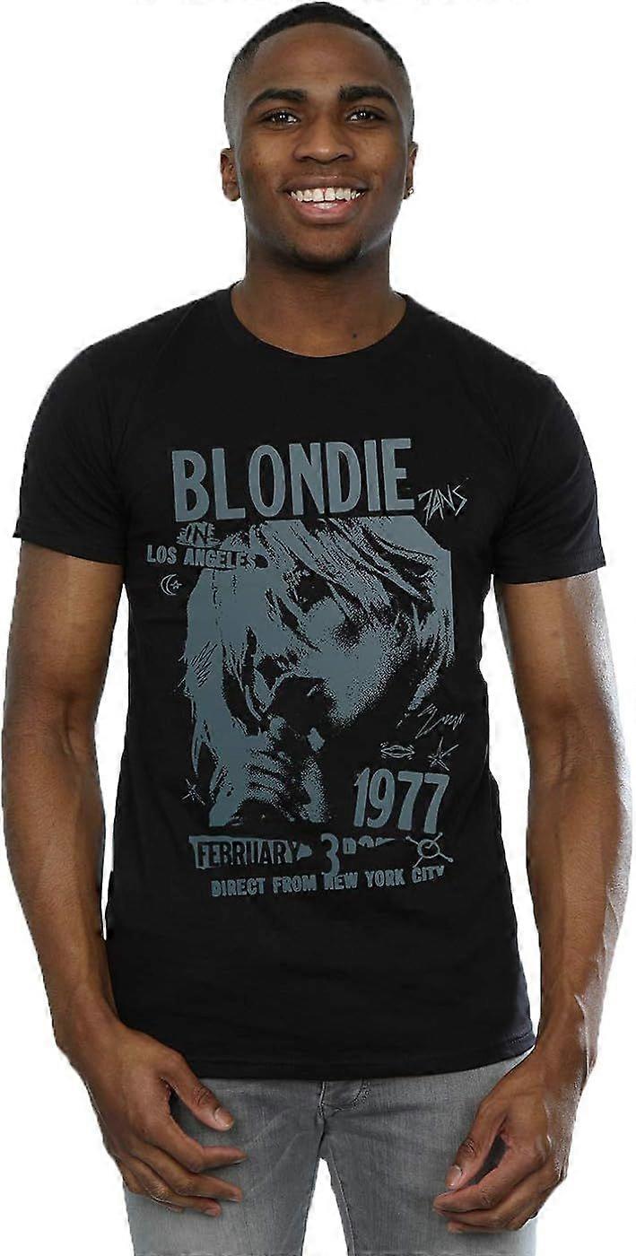 Men's Blondie Tour 1977 Chest T-Shirt Large