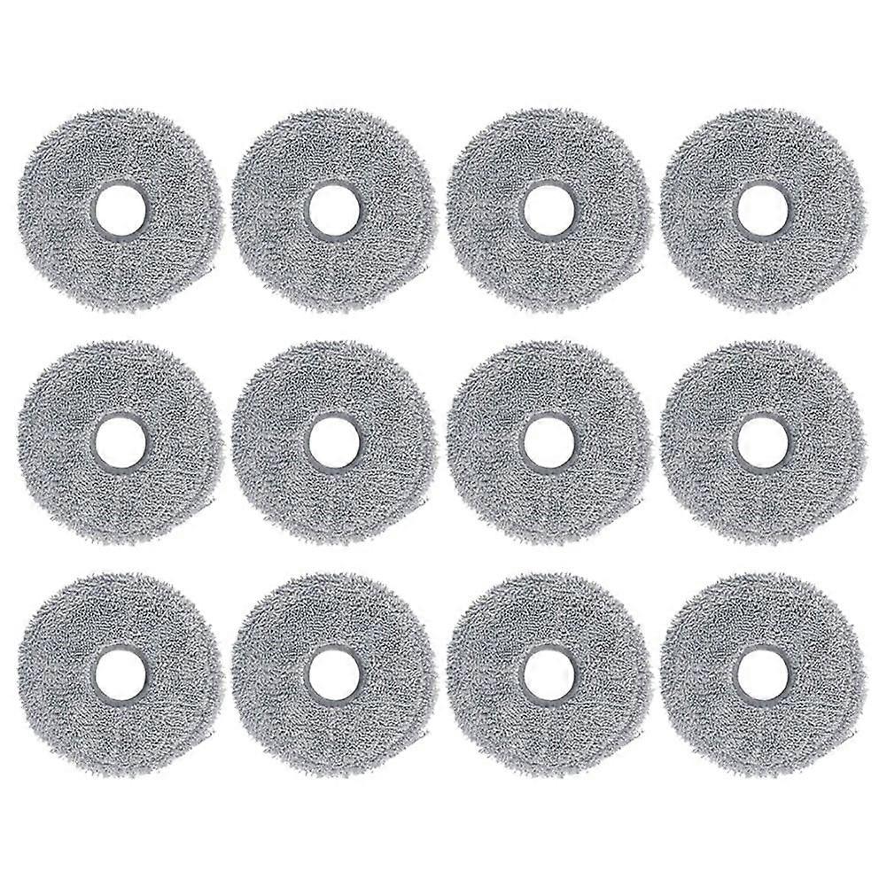 12PCS Mop Pads for Qrevo Master/V20/P10S Pro Robot Vacuum Cleaner Replacement Parts Microfiber Mop