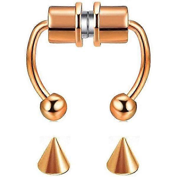 Magnetic Horseshoe Nose Ring [Rose Gold]