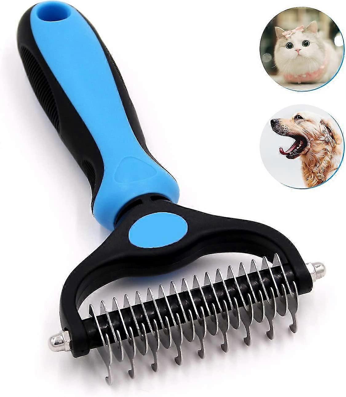 Pet Groo Tool- 2 Sided Undercoat Rake For Dogs s-safe And Effective Dematting Comb For Matstangles Removing-no More Nasty Shedding Or Flying,0236