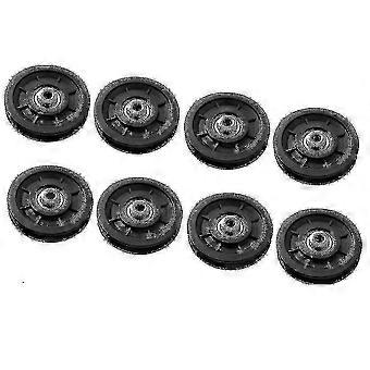 8 Pcs 90mm Pulley Rollers Nylon Bearing Pulleys Gym Equipment Parts Fitness Equipment Parts-Yvan