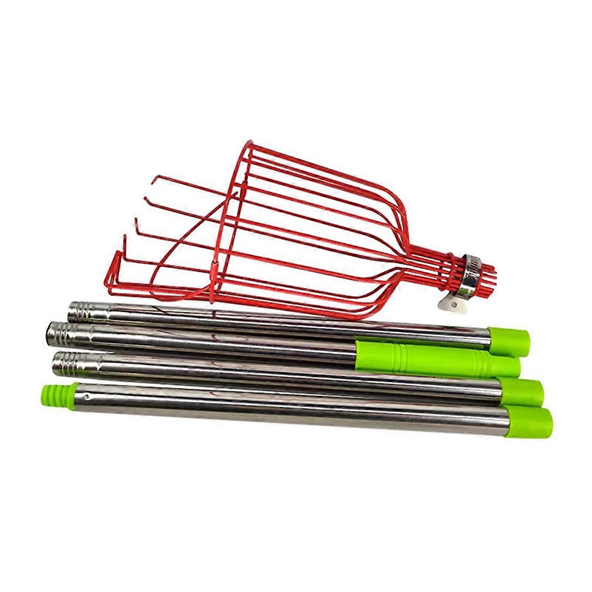 Adjustable Fruit Picker Tool with 1.6m Extendable Pole for Easy Harvesting