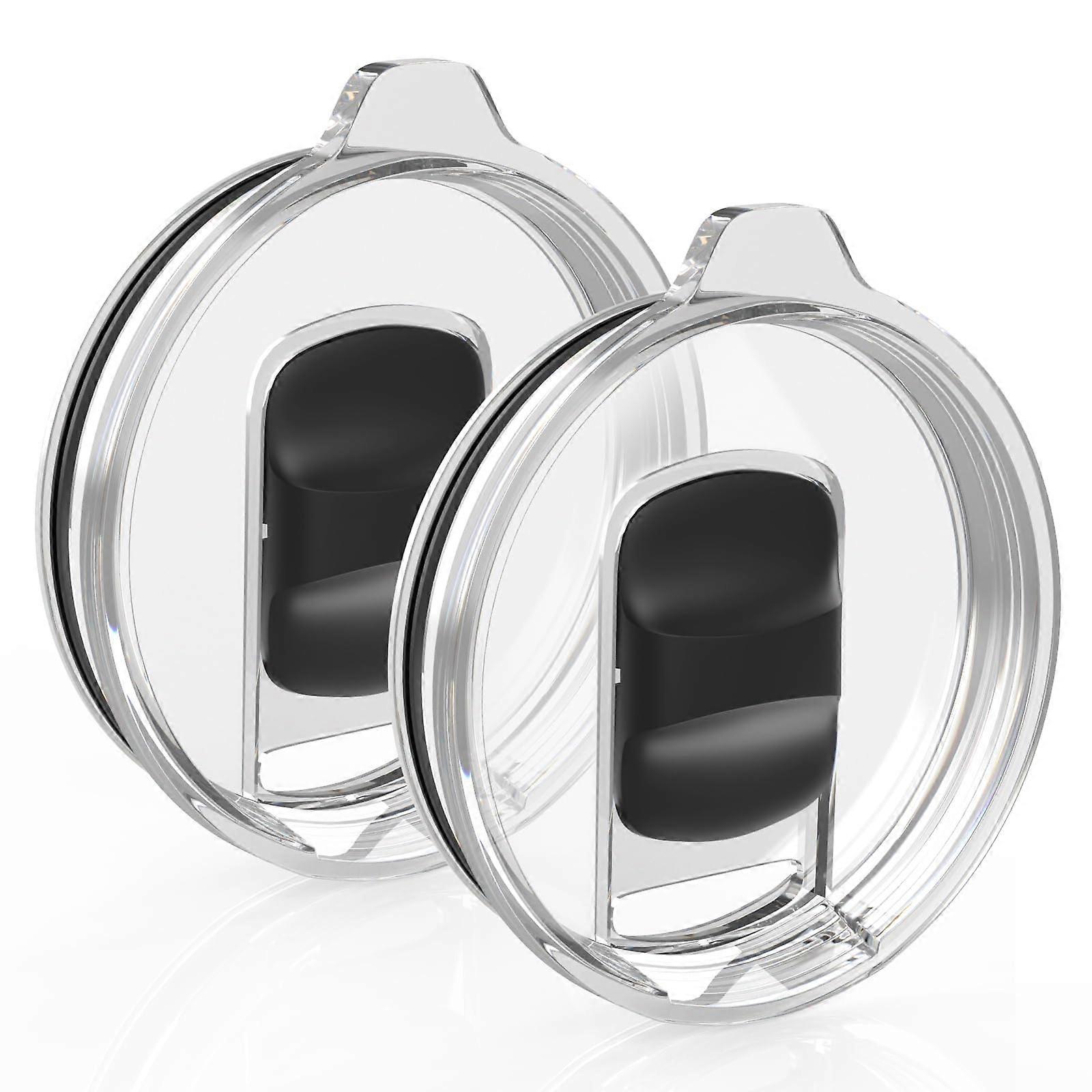**Replacement Tumbler Lids - Magnetic Slider for 20 oz/25 oz Mugs (2-Pack)**
