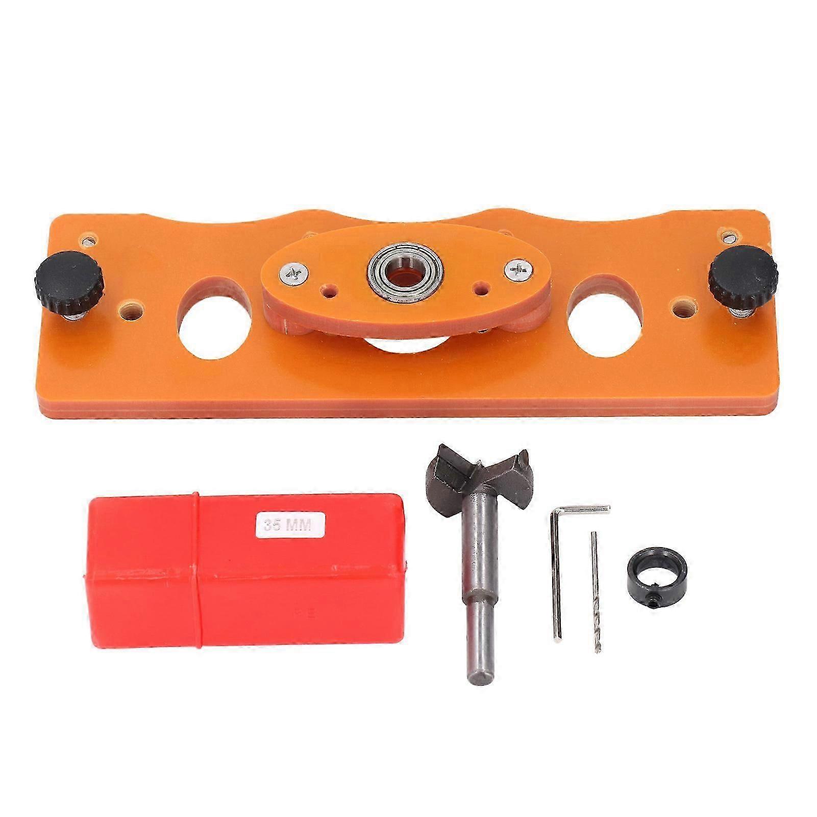 Door Hinge Jig Engineering Plastic Plate 35mm Locking Cabinet Hinge Jig for Woodworking