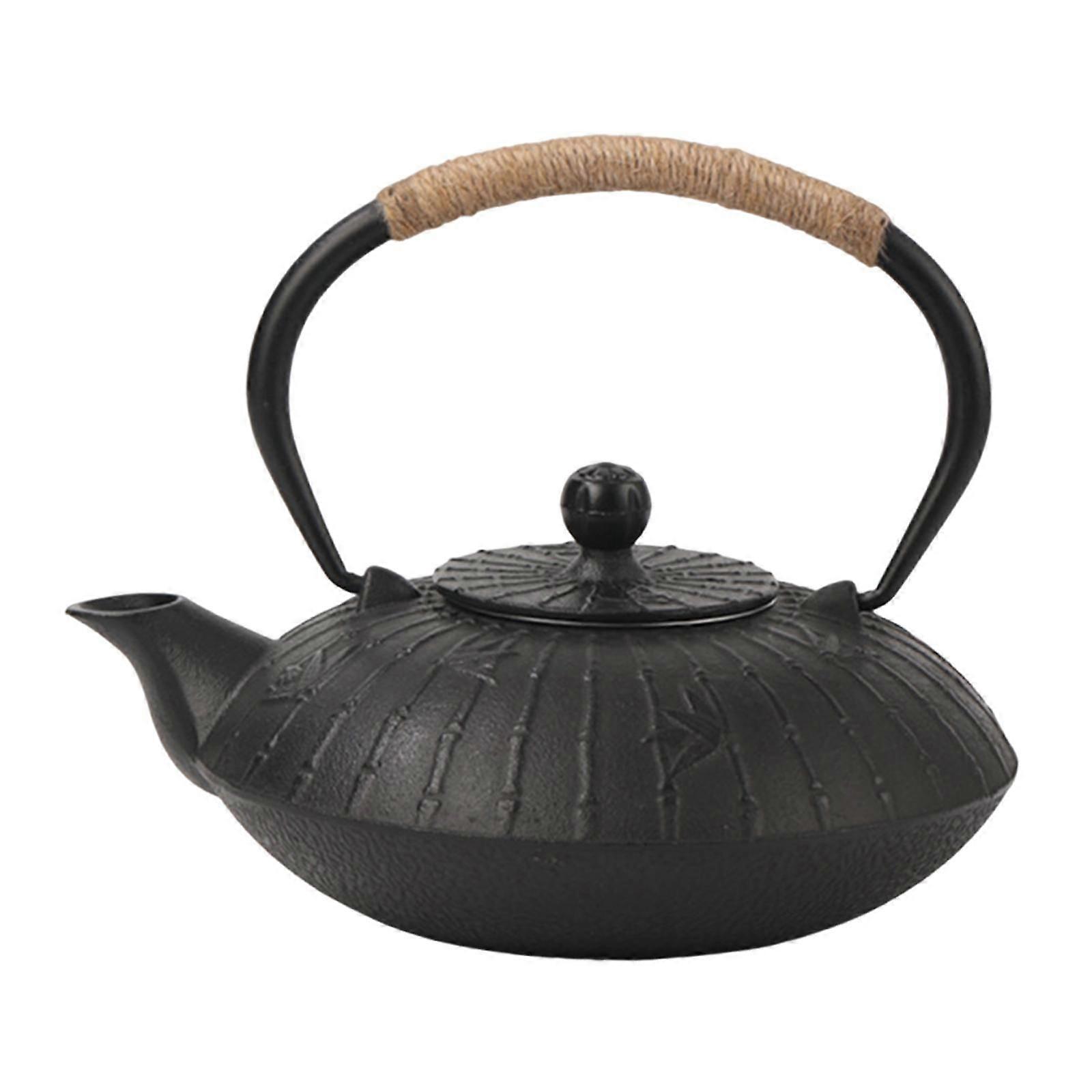 إبريق الشاي التقليدي من الحديد الزهر المرجل للنزهة المنزلية أنماط التجمع الصغيرة أ