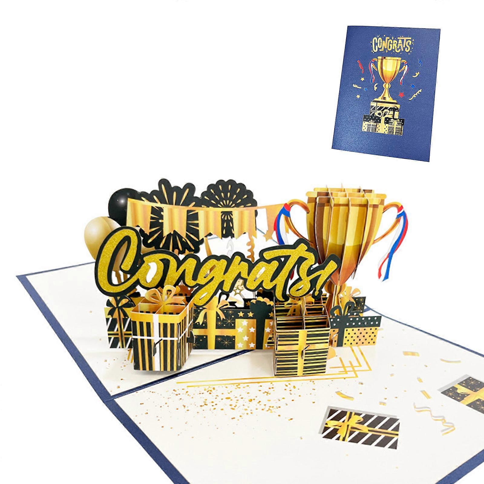3D Happy Graduation for Pop up Card Blessing Message Greeting Cards Gift