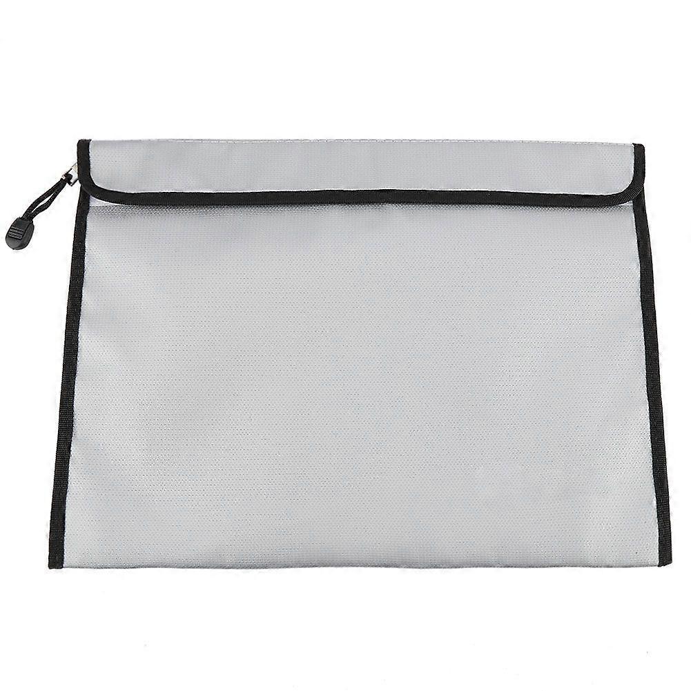 38*28CM Fireproof Waterproof Document Bag File Envolope Safe Storage with Zipper Closure