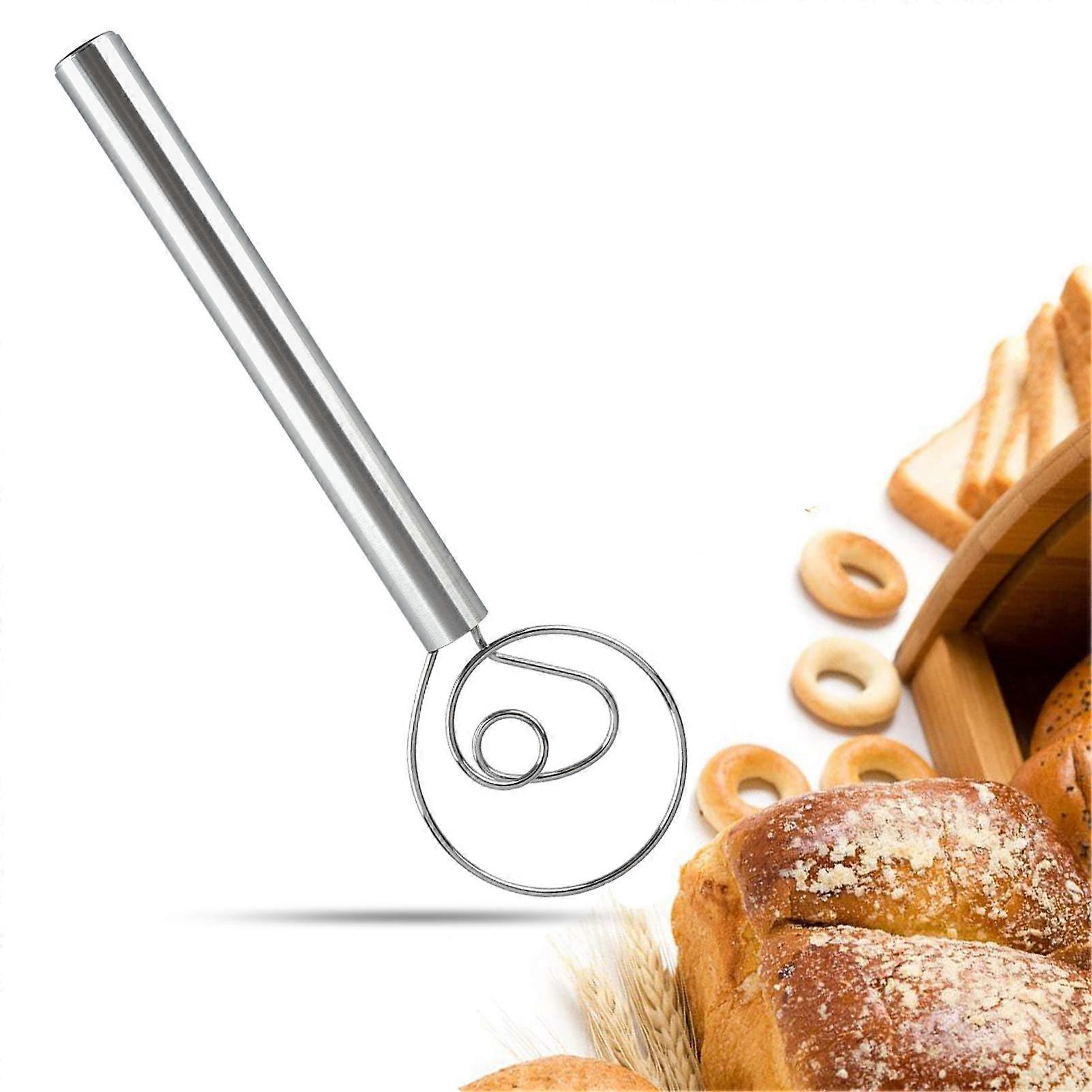 ​12”/30cm Danish Dough Whisk – 304 Stainless Steel Baking Mixer