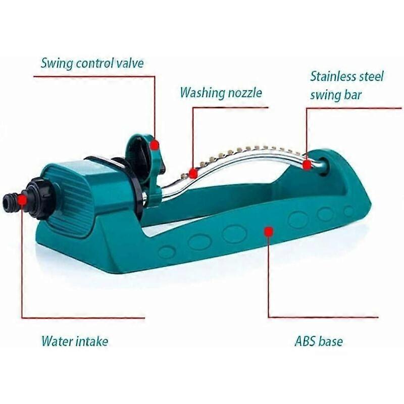 Adjustable Coverage Oscillating Sprinkler For Lawn And Garden