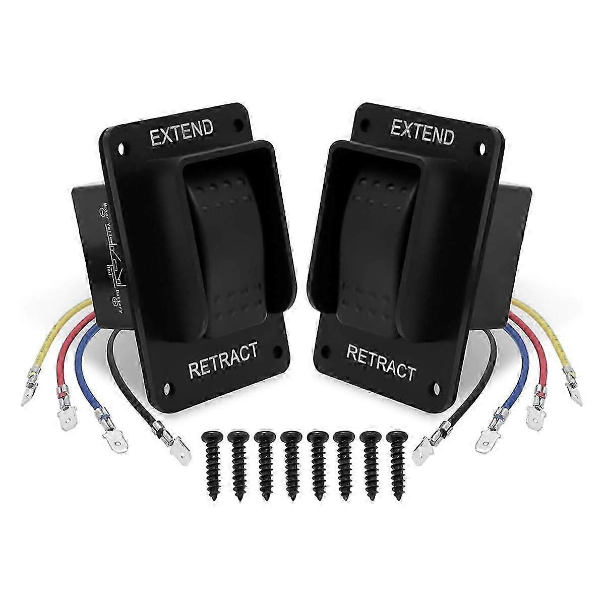 2pcs 387874 RV Electric Stabilizer Jack Switch compatible with High Speed Stabilizer Jacks,RV Electric Stabilizer Switch