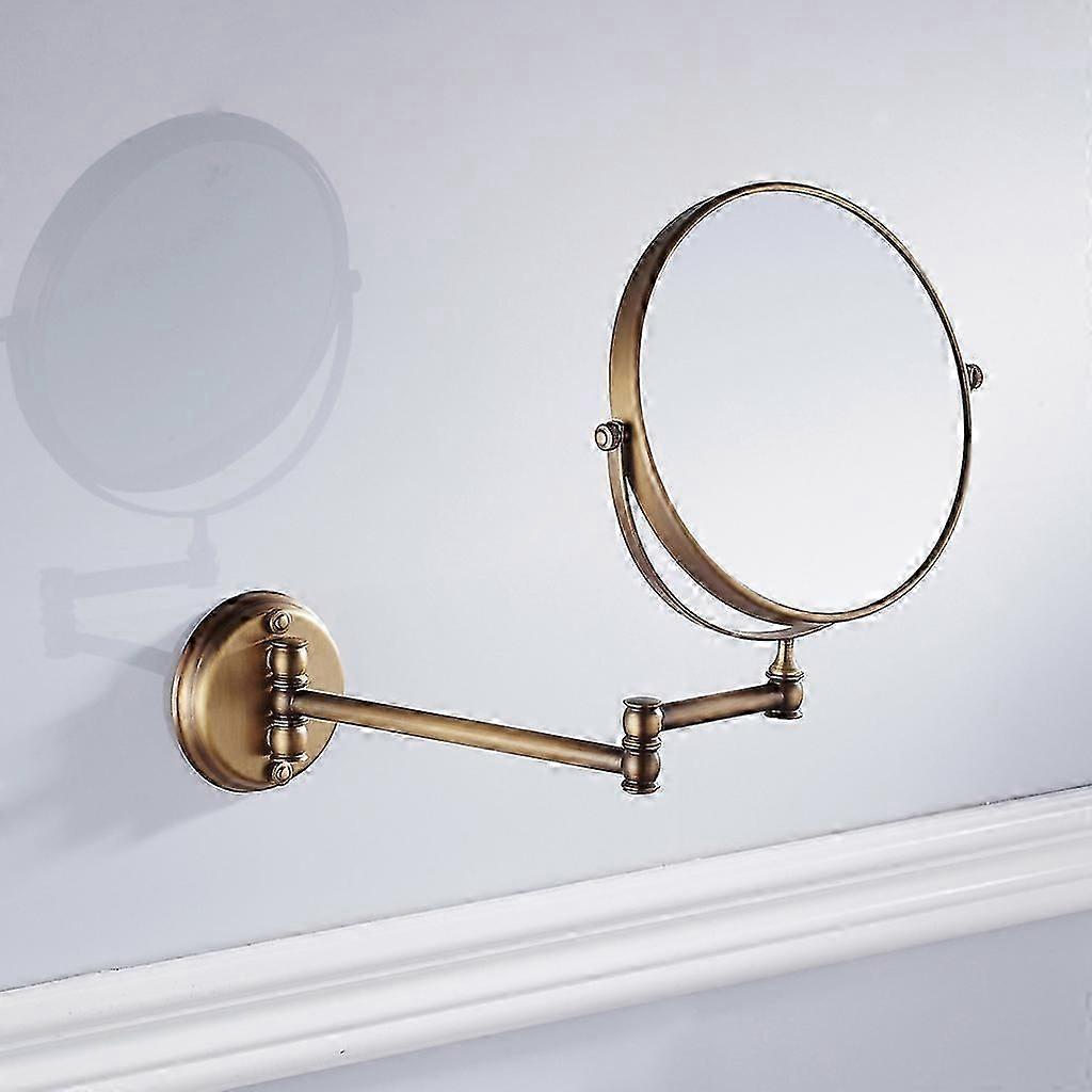 Bathroom Wall Mounted Magnifying Dual Side Adjustable Makeup Mirror