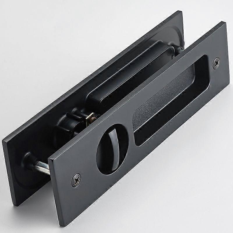Sliding Mortise Handle Sets Door Lock Handle Keyed Sliding Door Lock 155mm Black