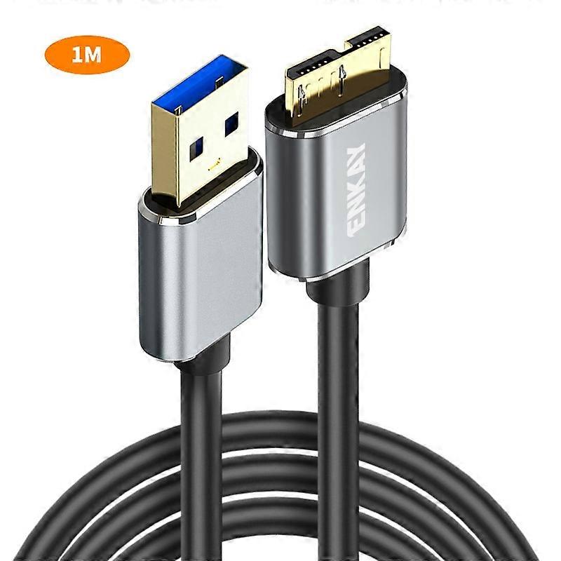 1m USB 3.0 A to USB 3.0 Micro B Cable Camera Hard Drive Charging Data Cable