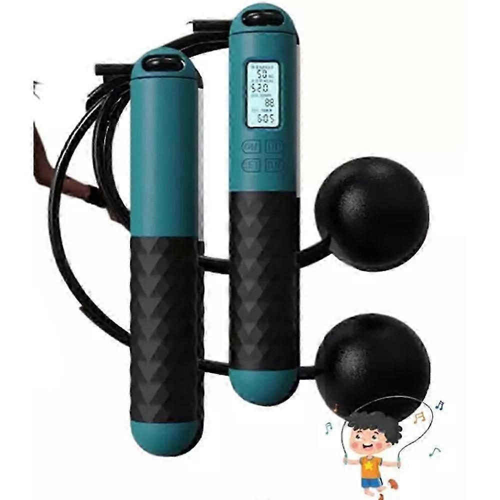 Ropeless Jump Rope With Counter Fitness Weighted Skipping Rope Smart Cordless Counting Skipping Rope For Fitness Accessories-Good