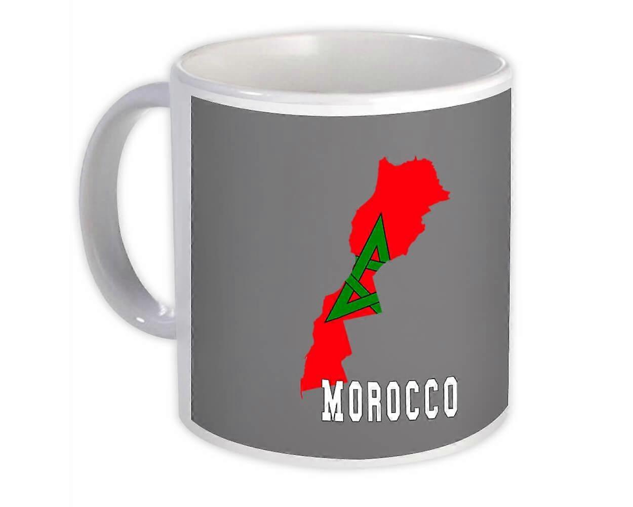 Gift Mug: Morocco Map Flag Country