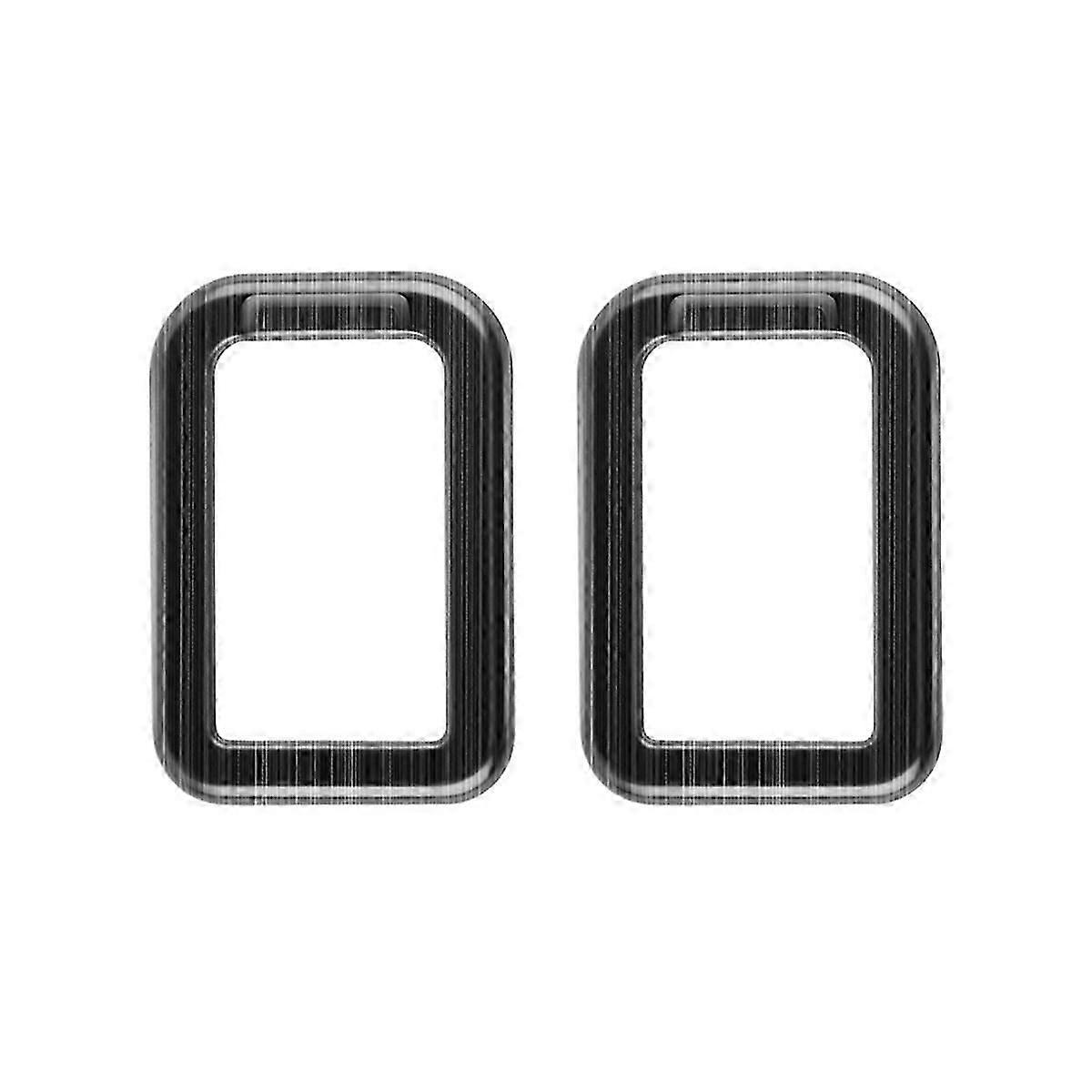 Høj kvalitetTil Alphard/Vellfire 40-serien 2023+ Rustfrit stål Tredje række krogramme Interiørbeklædning Sort