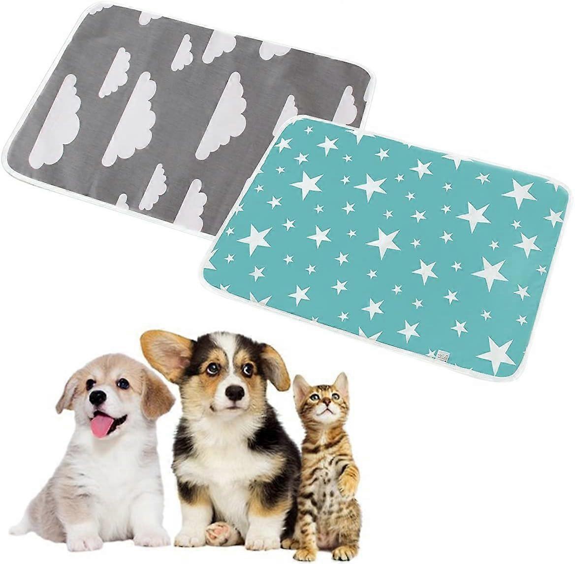 Coussin lavable réutilisable pour chiens et chats, étanche, à absorption rapide, coussin pour pipi pour animaux, idéal pour une utilisation à la maison et à l’extérieur