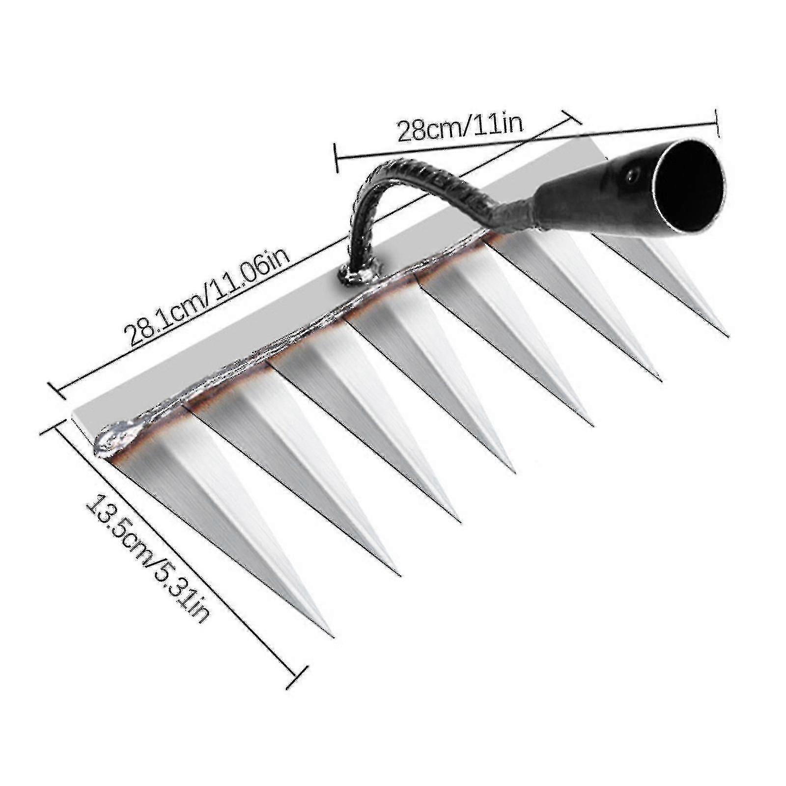 2024 Hoe weeding rake farm tools hoe weeding hoe rake loose nail rake steel rake