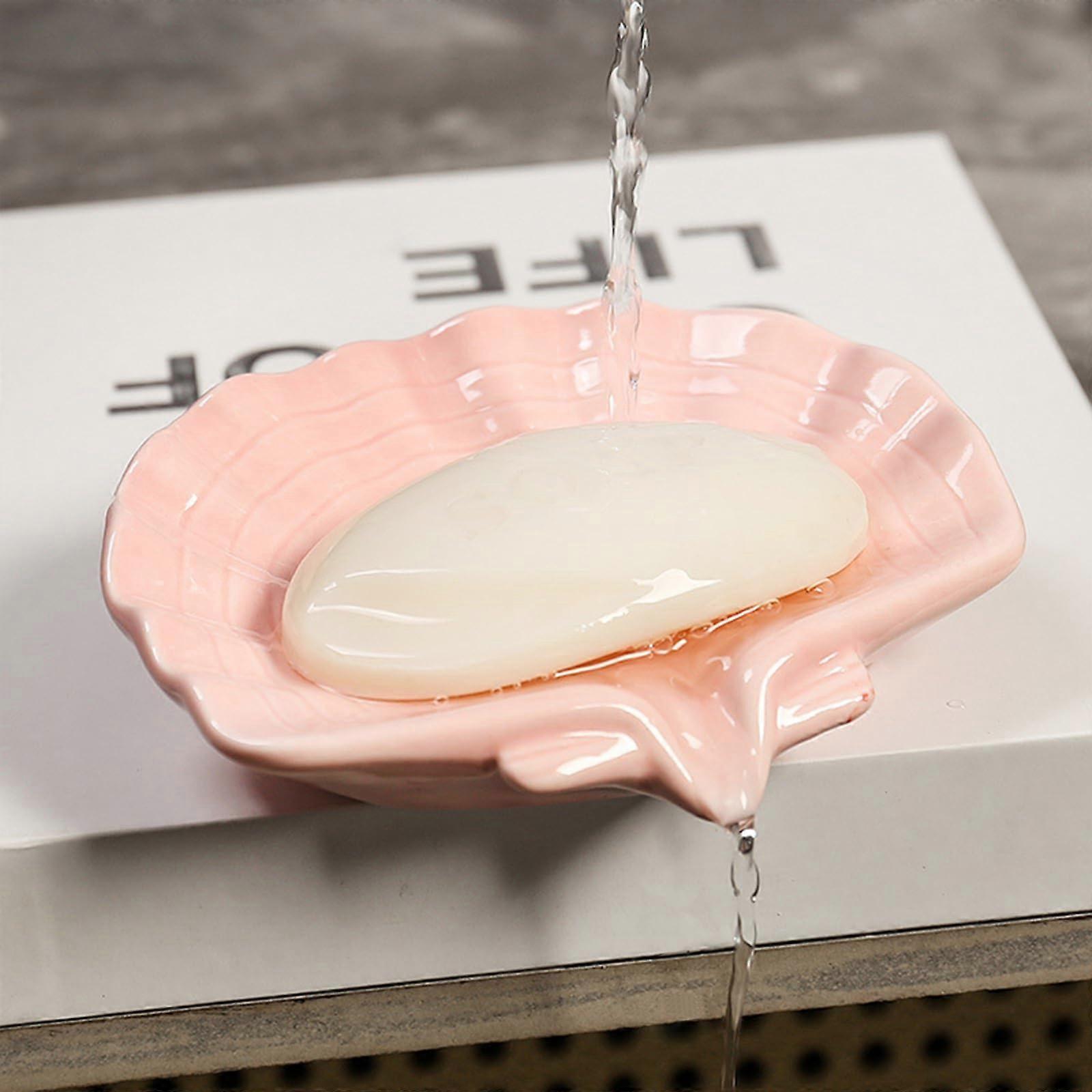 Ceramic Shell Soap Dishes for Shower Bathroom Accessories