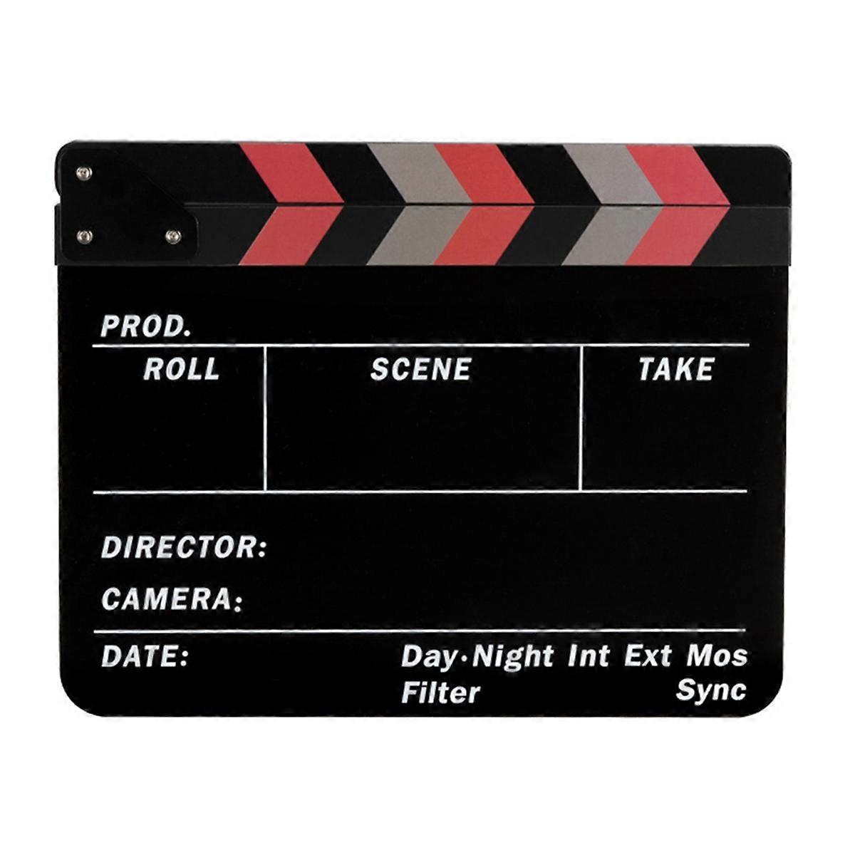 ClapperBoard Movie Action Clap-Stick Director Film Clapboard, Black