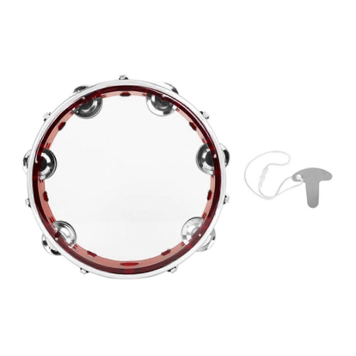 Tambourines 8 inch Hand Held Drum for Children and Adults