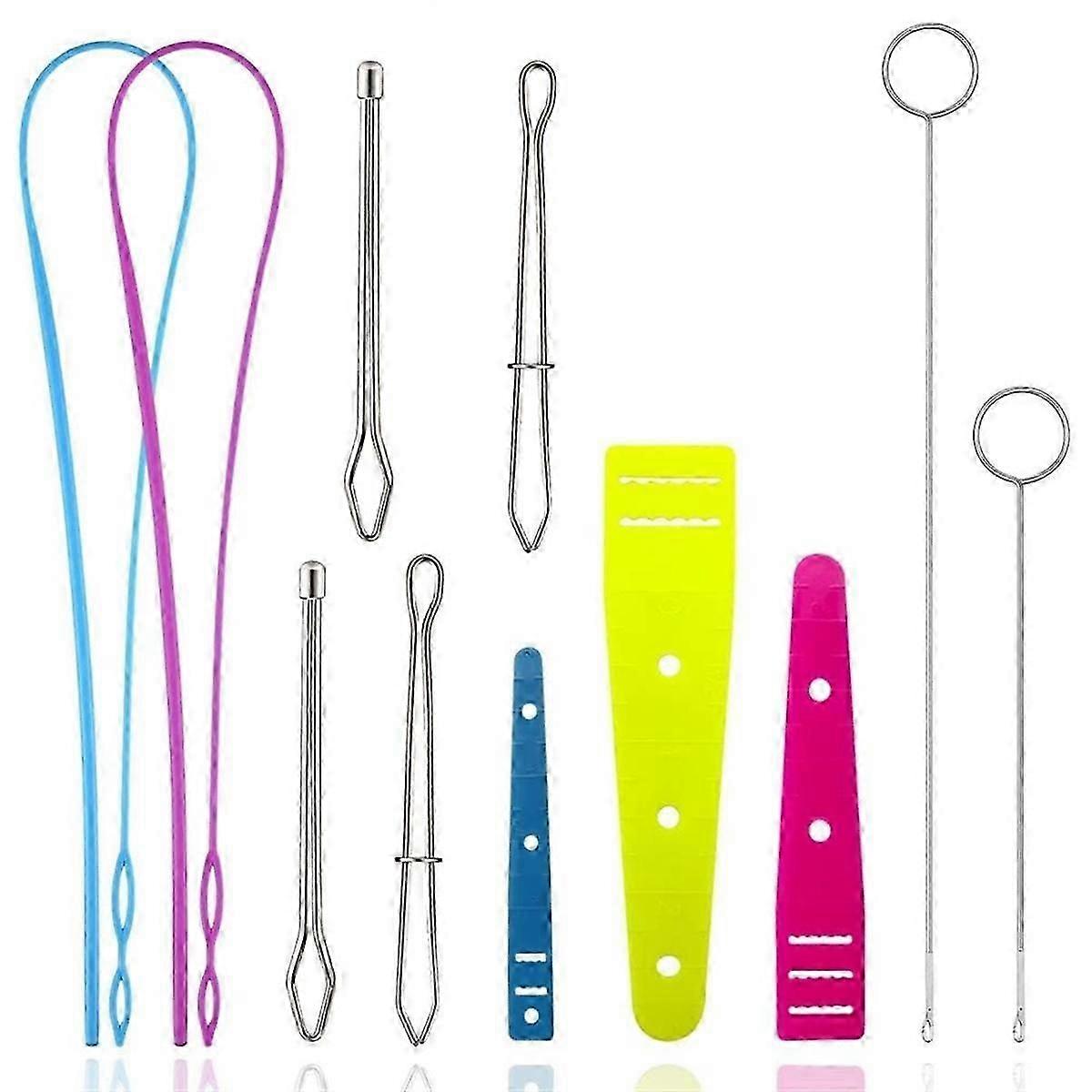 Drawstring Threader Replacement Set Sewing Quick Turn Fabric Threader Tools for Fabric DIY Knitting