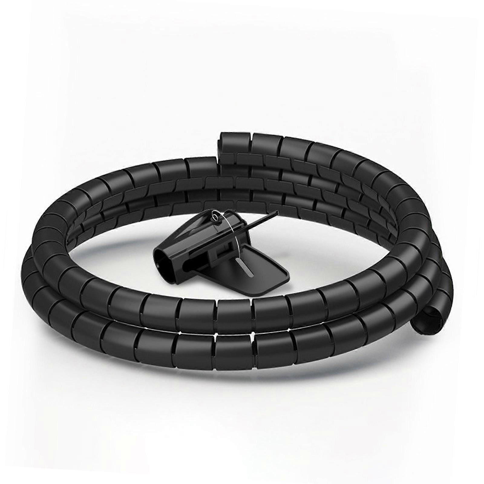 1.5 / 3 metre Uzunluk Esnek Spiral Kablo Koruyucu Oturma Odası Güç Tel Yönetimi Organizatör Tüp Kılıf 1.5m 25mm çap