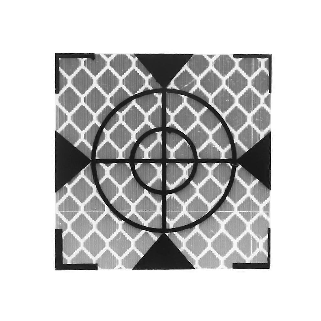 Total Station Reflective Tape 40X40Mm/1.57x1.57" Reflective Prism Sheet Reflector Target Total Station Reflective Tape Silver