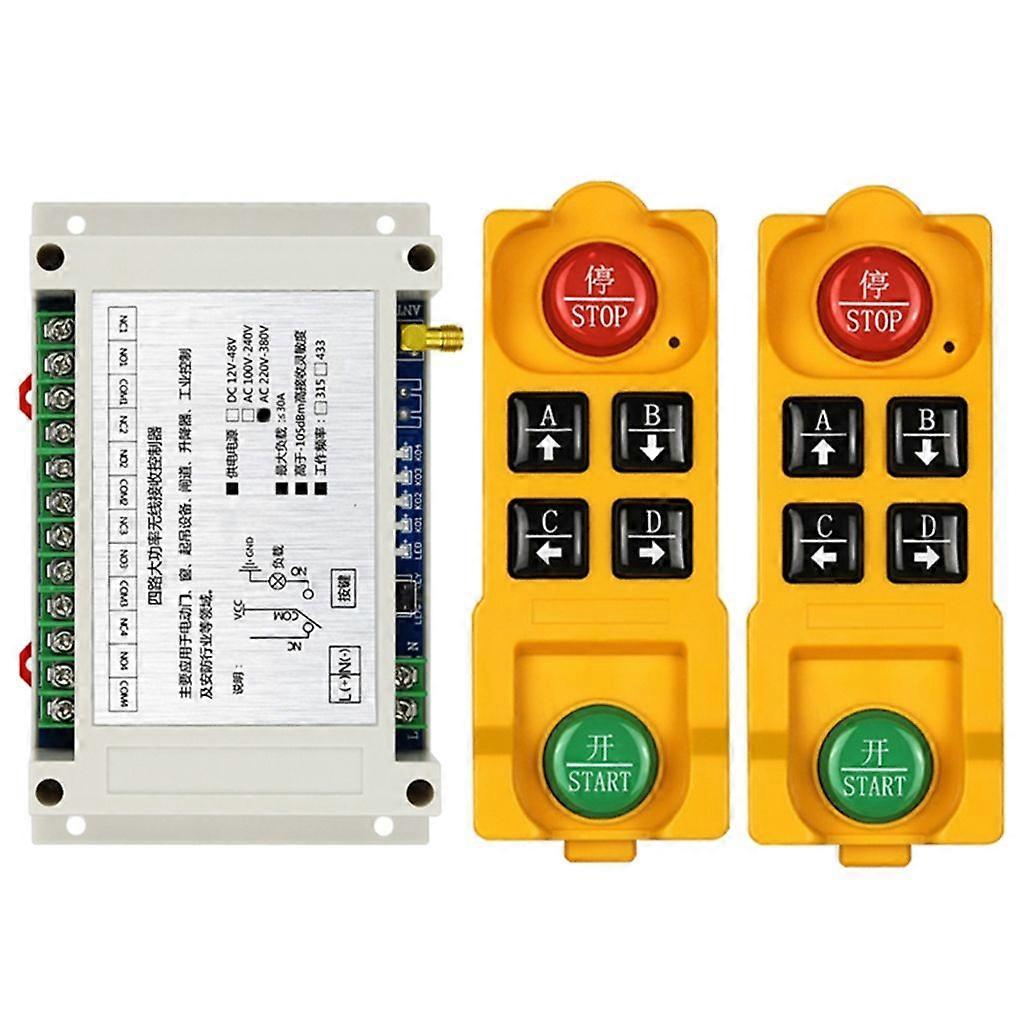4 Channel Relay Switch Rf Wireless Remote Control System Receiver Transmitter