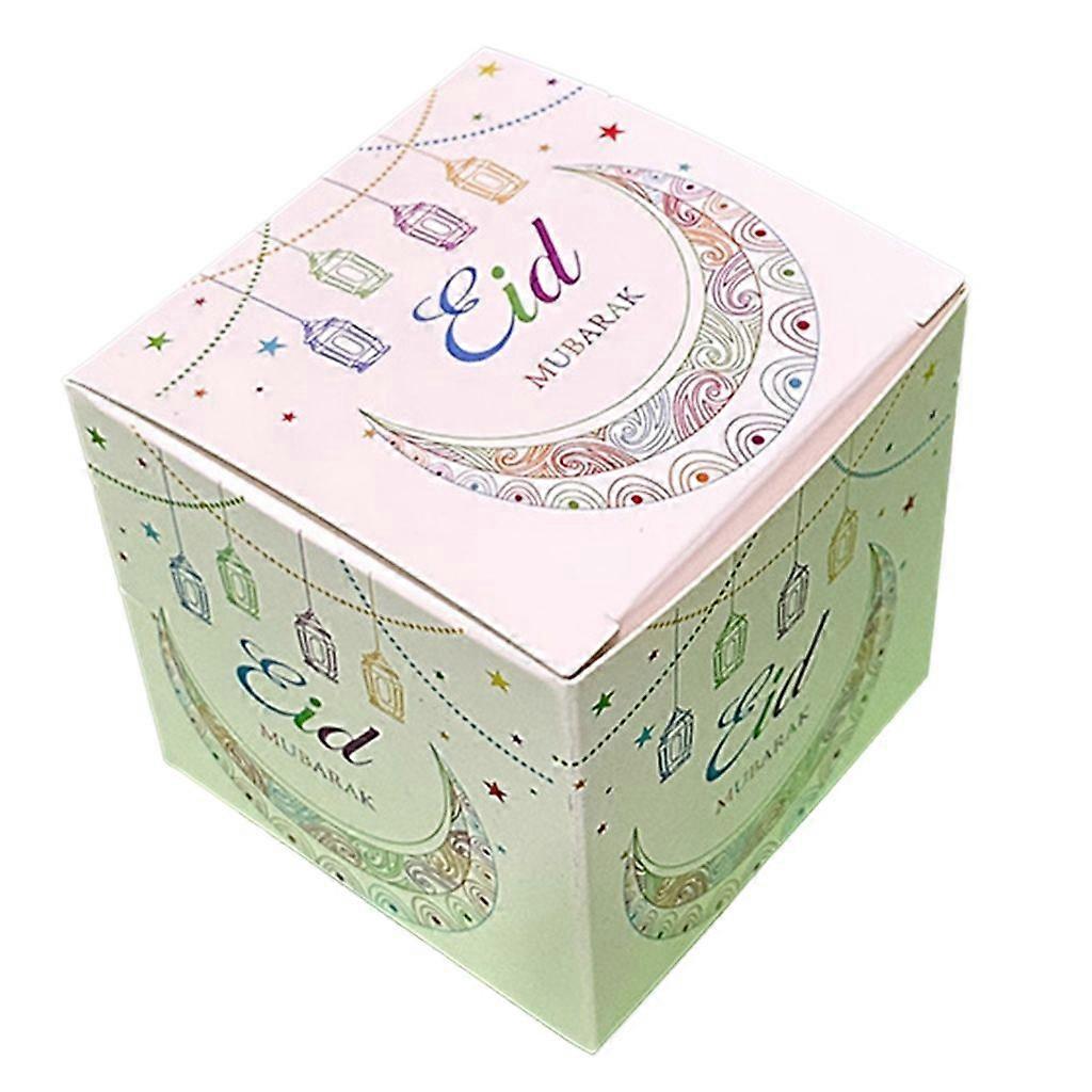 10pcs Eid Mubarak Gift Box Paper Boxes Children Present Package Supplies