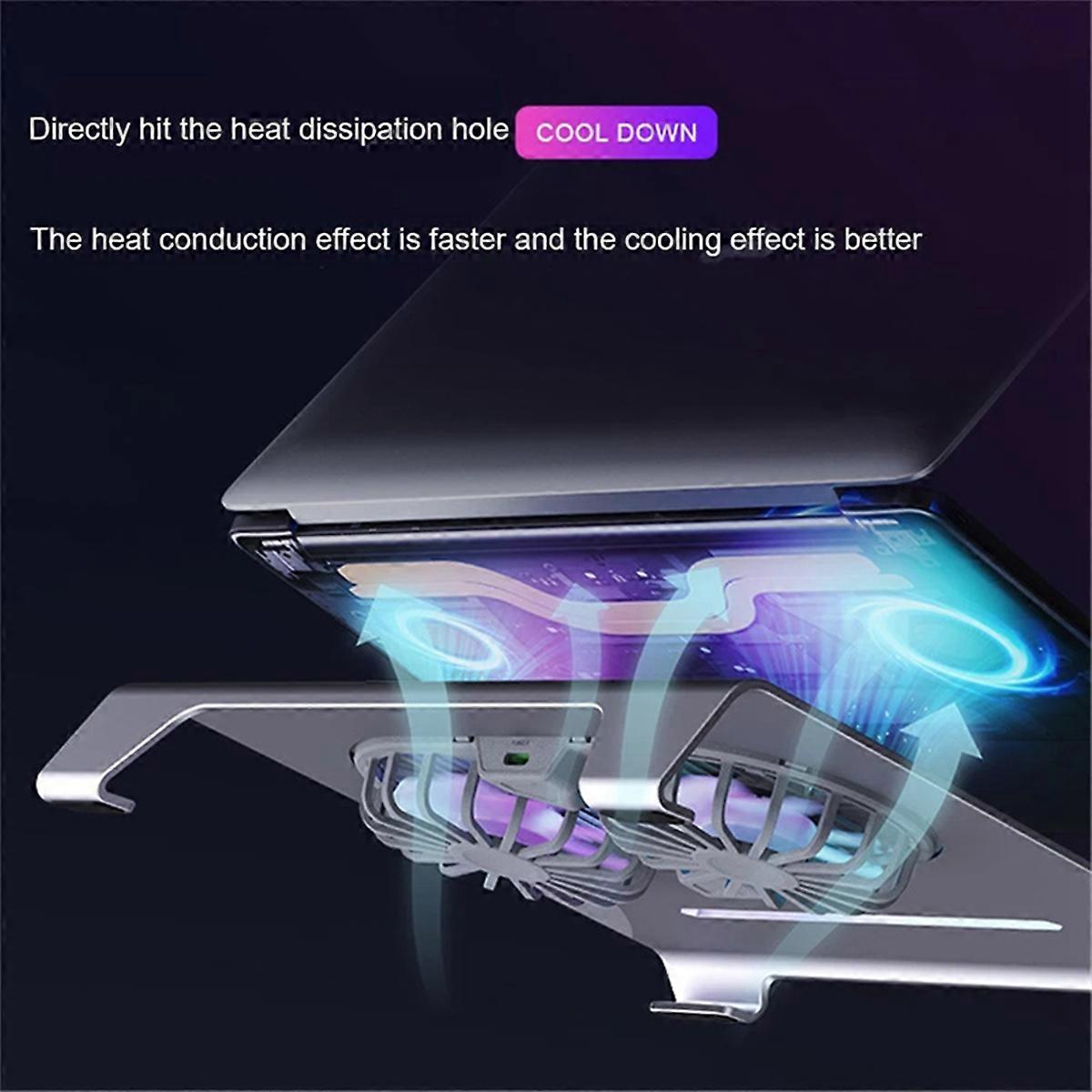 Laptop Cooling Pad with Fans, USB Port Space Gray