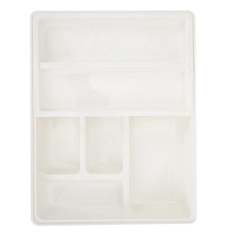 Double Layer Fork Knife Holder Drawer Tableware Storage Box Organizer for Home Office