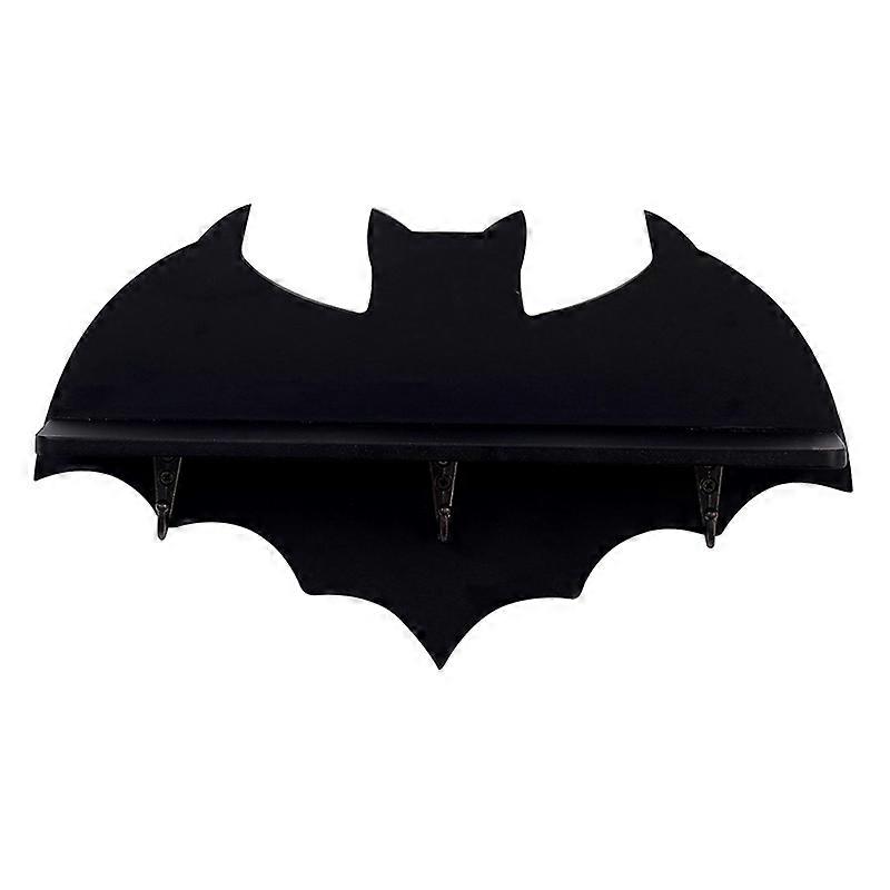 Crystal Shelf Spooky Floating Shelves Goth Decor Bat Shelf Black