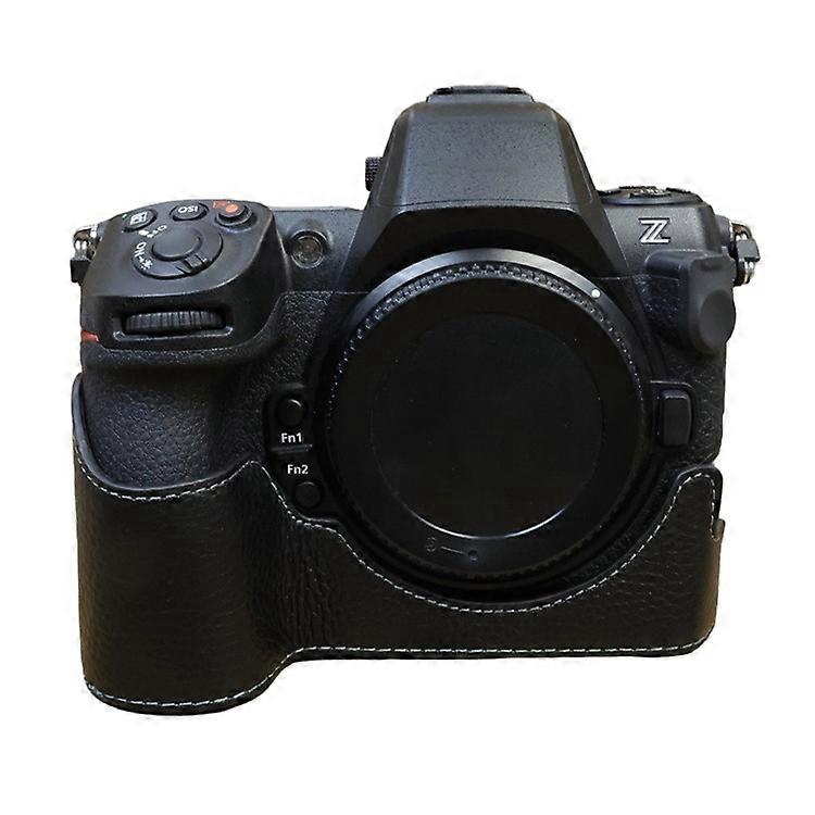 ニコンZ8純正牛革ボトムケースハーフボディカメラカバーと互換性がありますバッテリー開口部付き