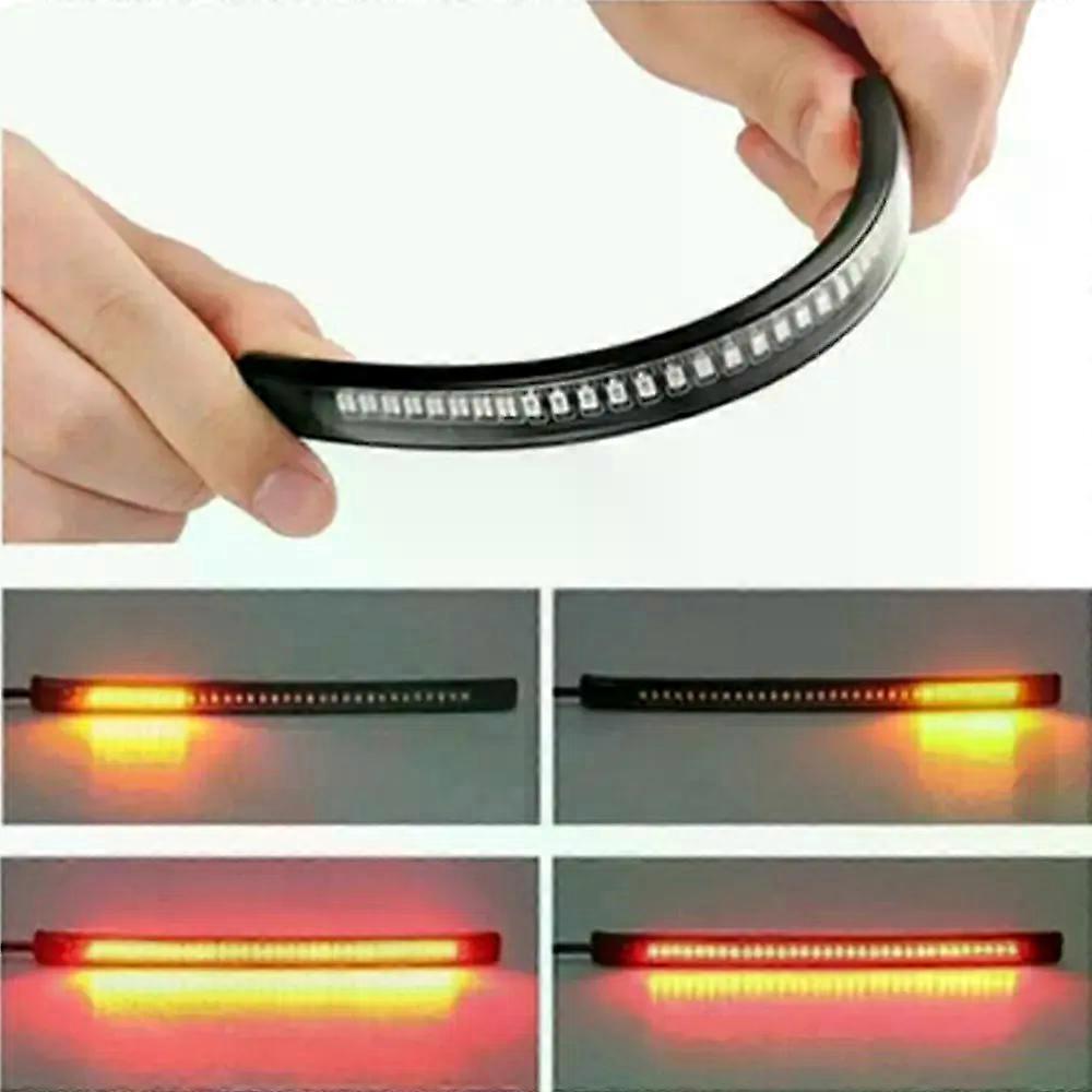 Flessibile 48 LED Moto Light Bar Strip Freno di coda per moto Scout Lights Light Light per moto Ktm 450 Exc